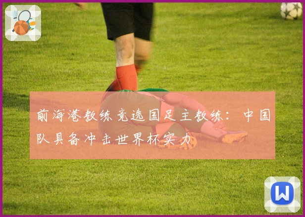 前海港教练竞选国足主教练：中国队具备冲击世界杯实力